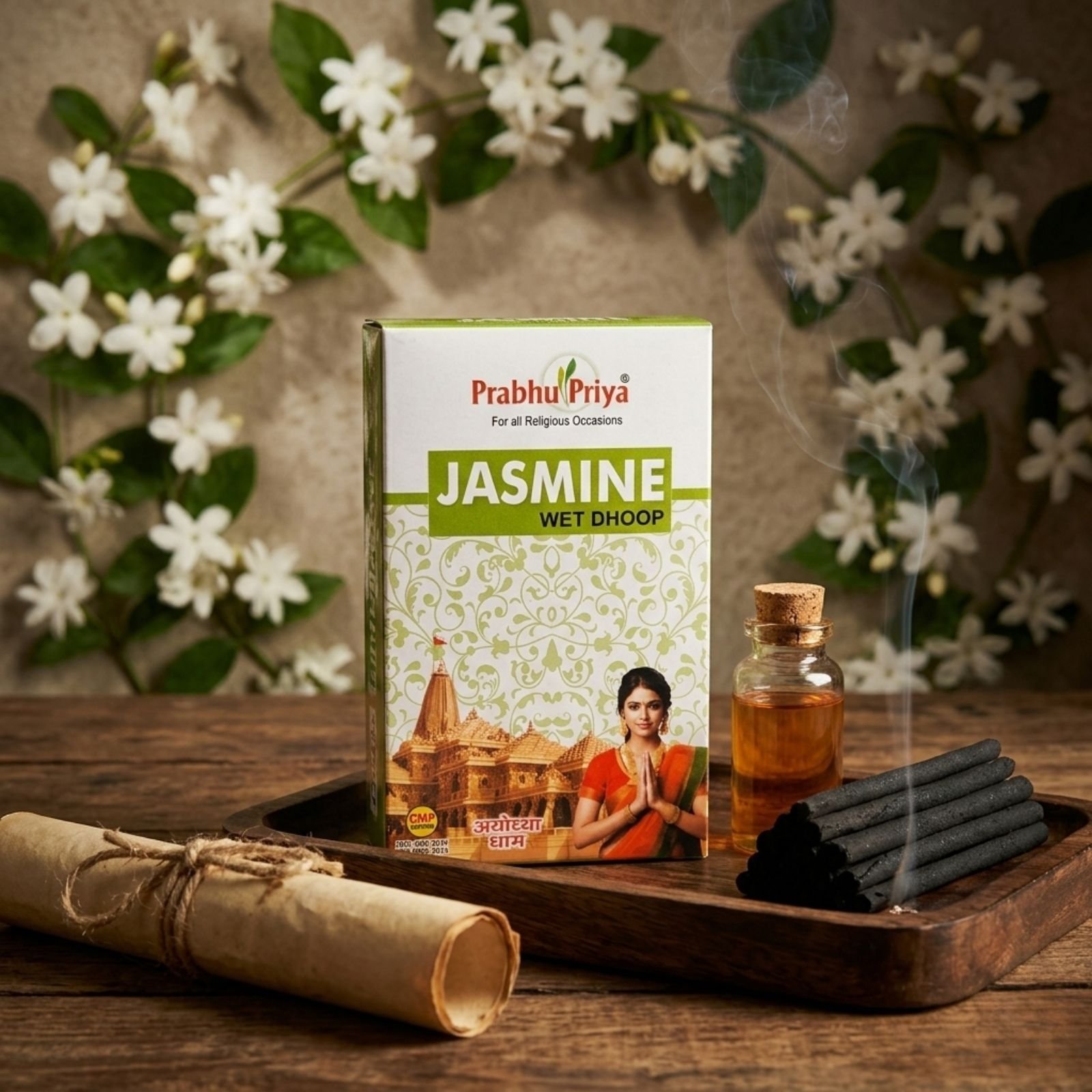 Jasmine Wet Dhoop (With Match Box)