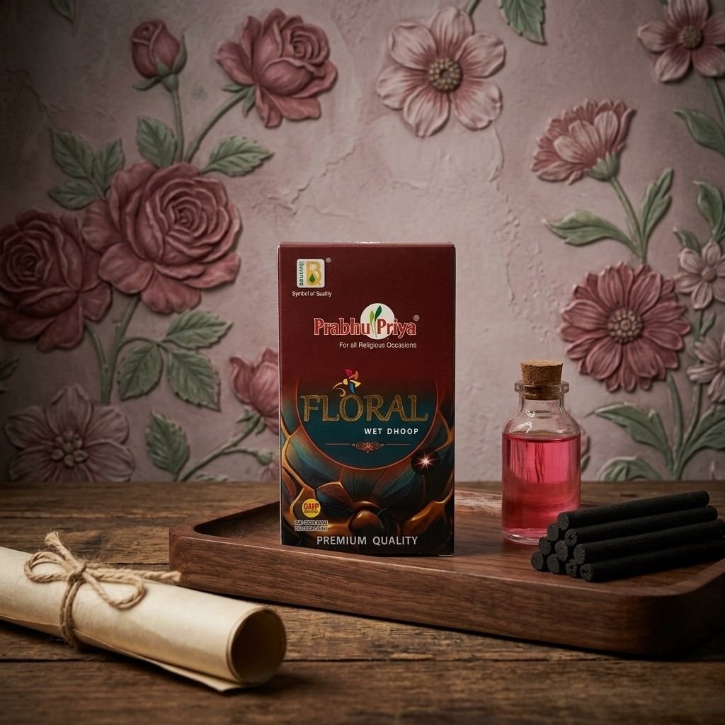 Floral Wet Dhoop (10 Sticks)