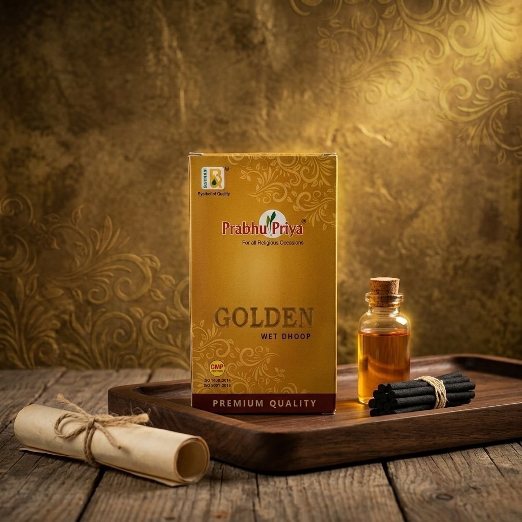 Golden Wet Dhoop (10 Sticks)